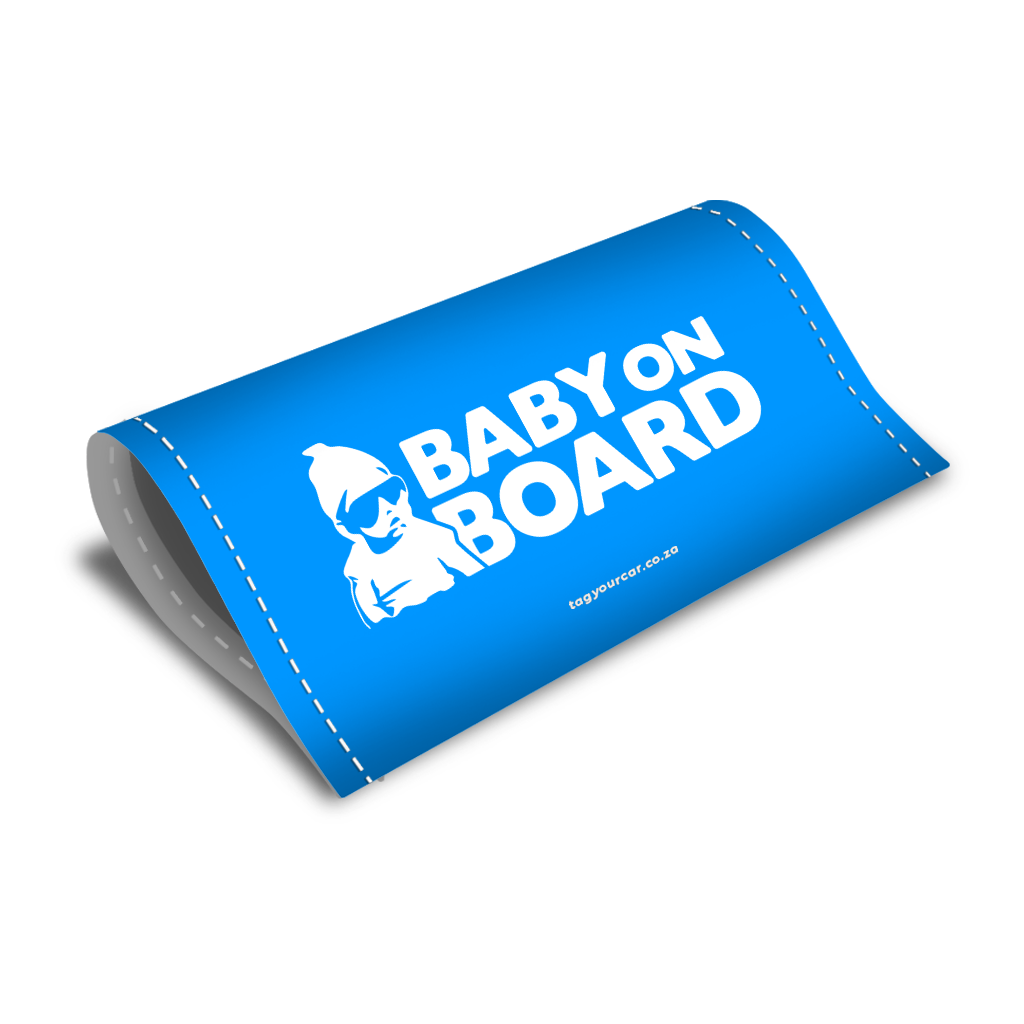 car tag - Tag Your Car - Baby on Board - blue