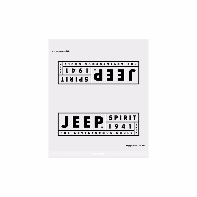 Tag your car - Jeep Spirit