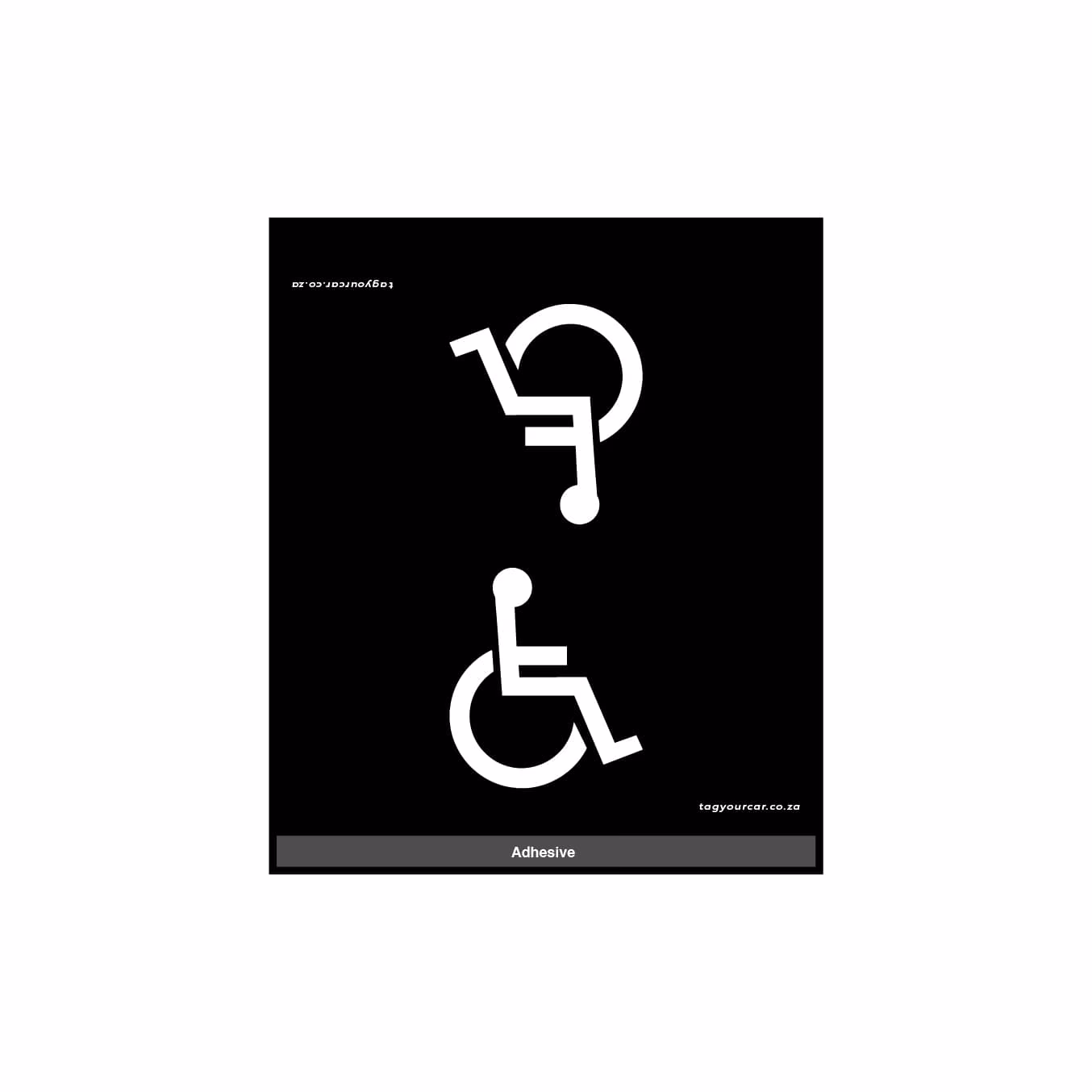 Tag Your Car - Paraplegic - BLACK