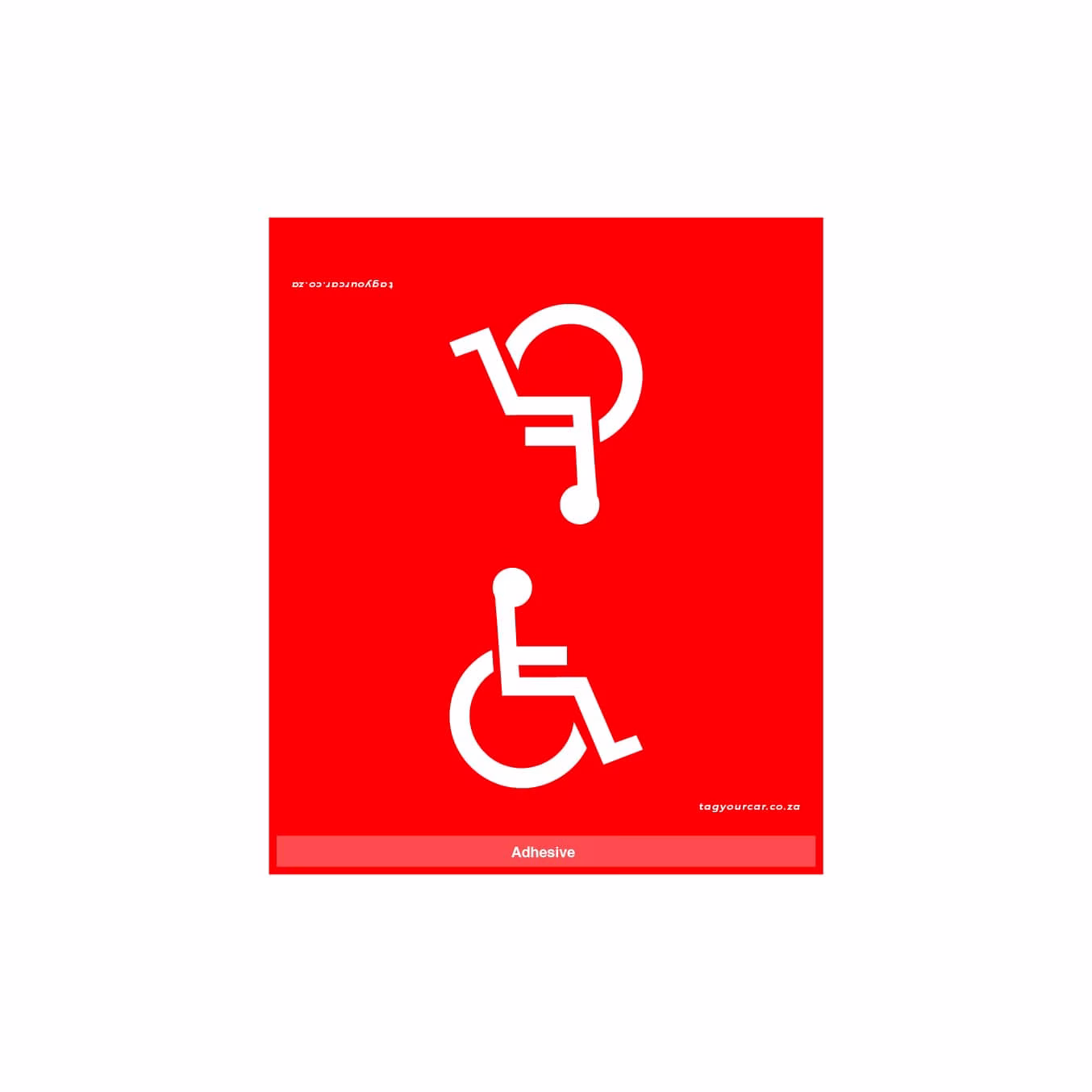 Tag Your Car - Paraplegic - RED