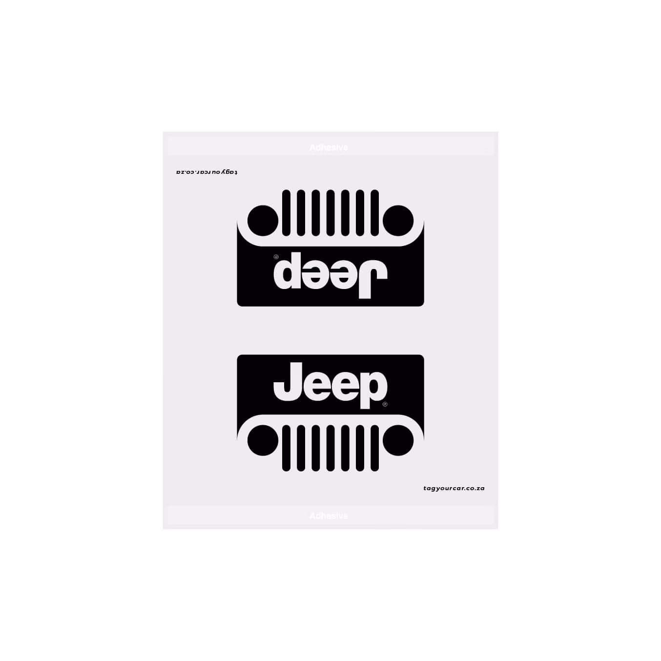 Tag Your Car - Jeep - Jeep - White