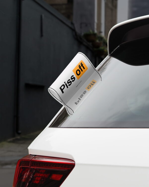 Car Tags Piss Off Tag Your Car BG