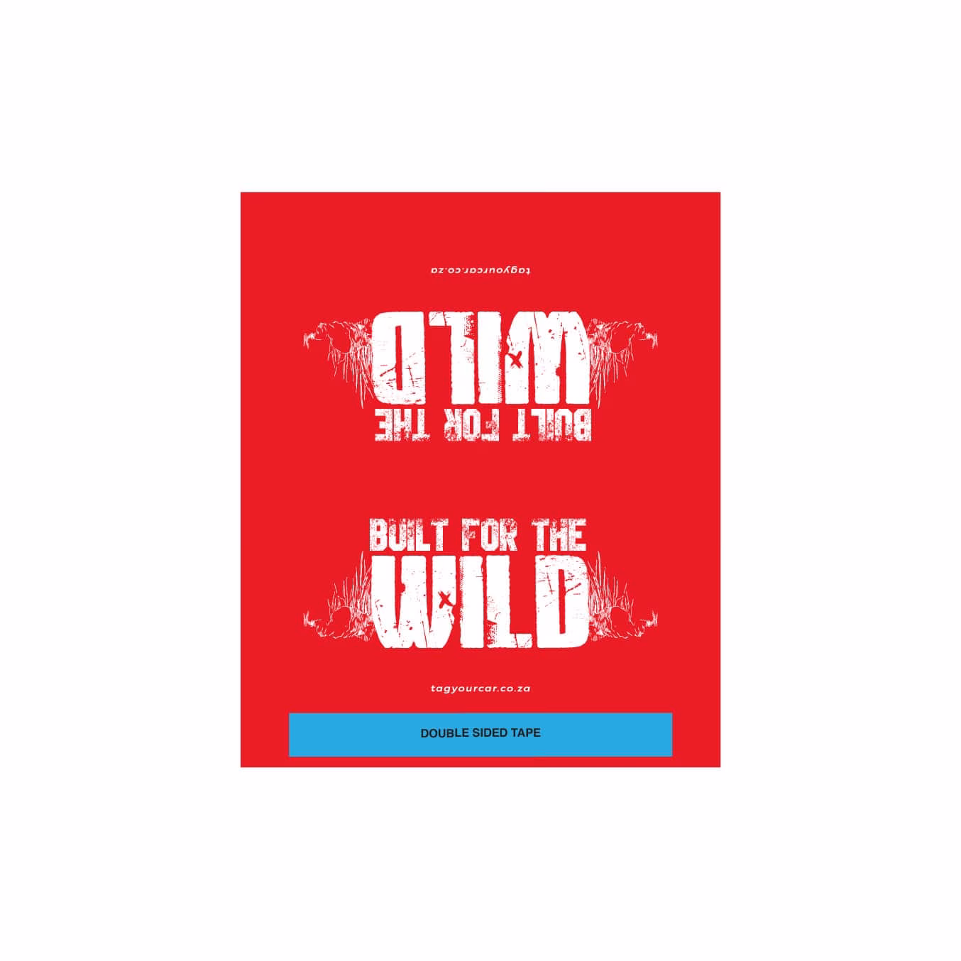 Tag Your Car - Built for the Wild - Red