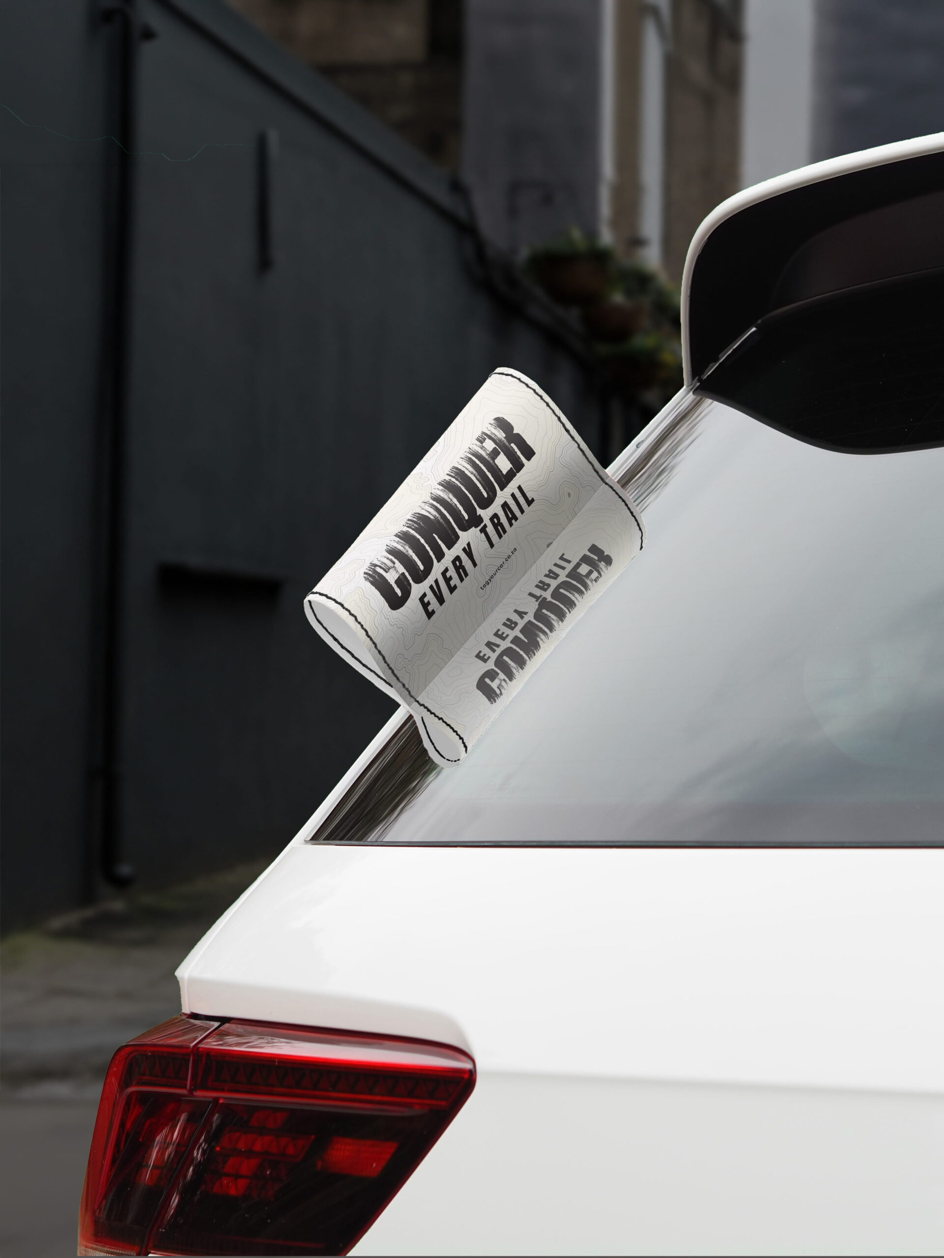 Car Tags Conquer Every Trail Tag Your Car BG