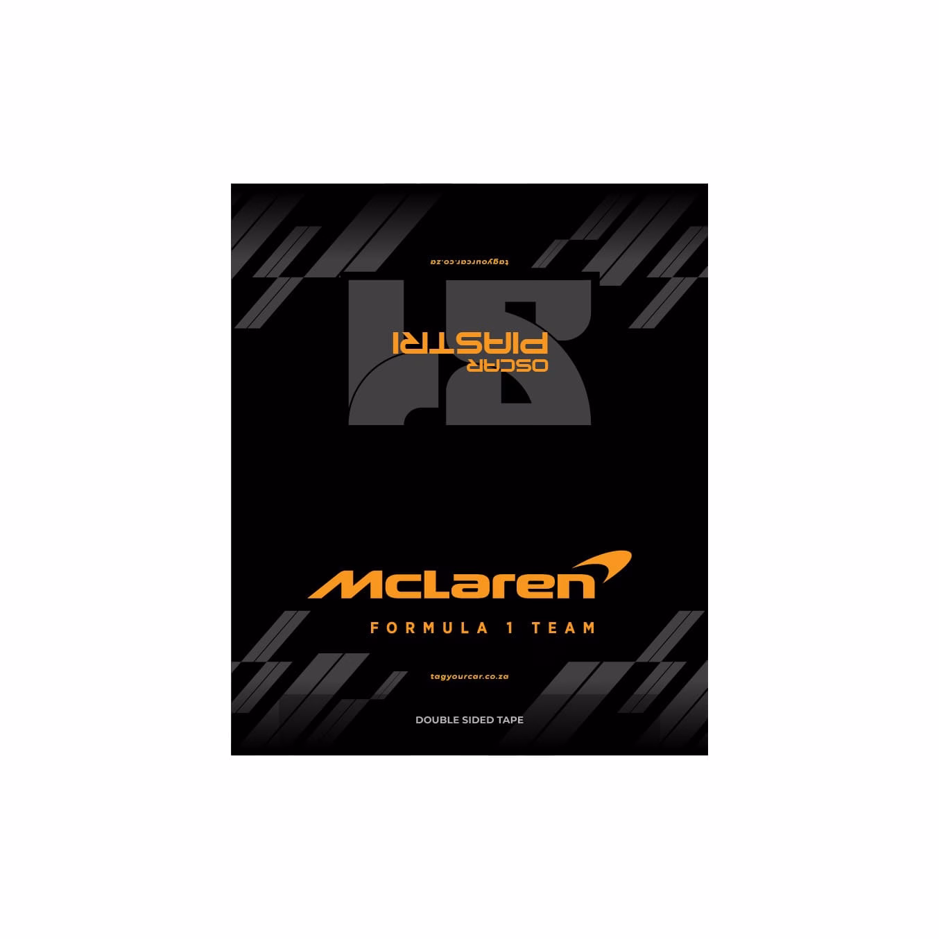 Tag your car - Mclaren F1 team Oscar Piastri black flat tag