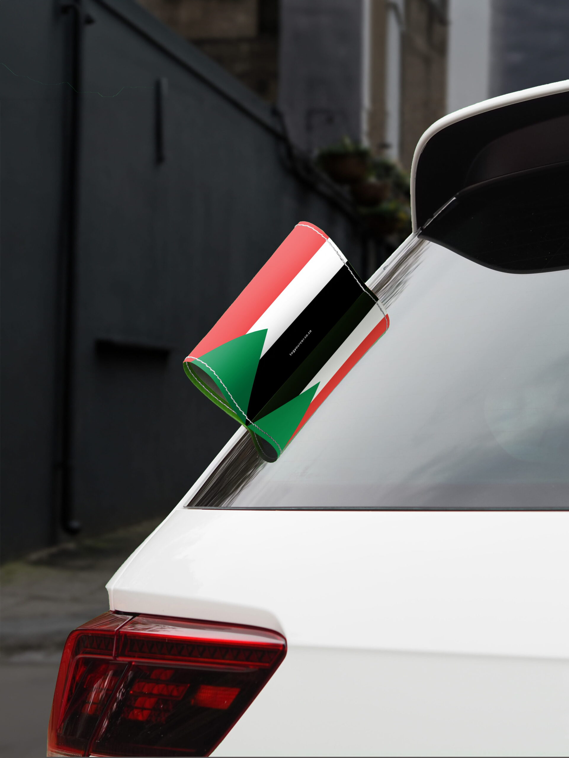 Car Tags Sudan Flag Tag Your Car BG