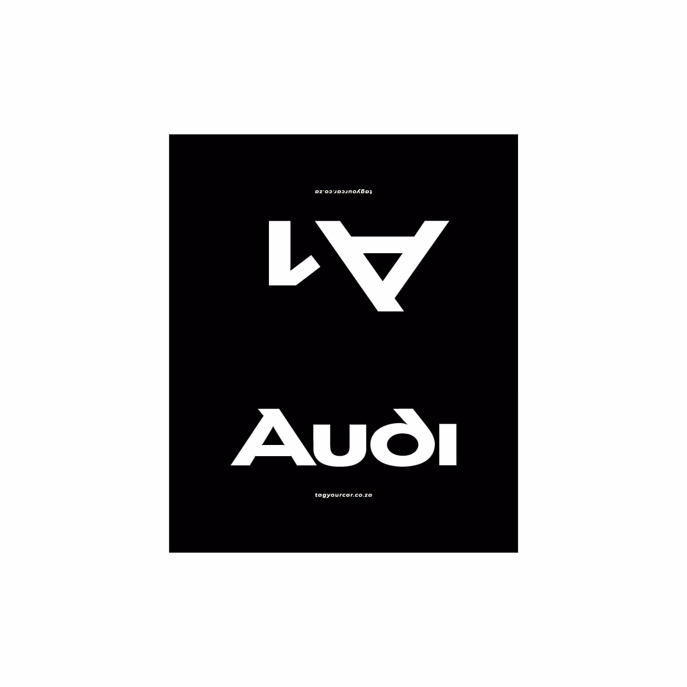 Tag Your Car - Audi A1 - black - car tag