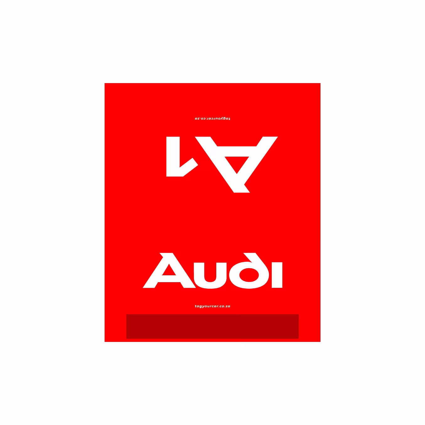 Tag Your Car - Audi A1 - red - car tag