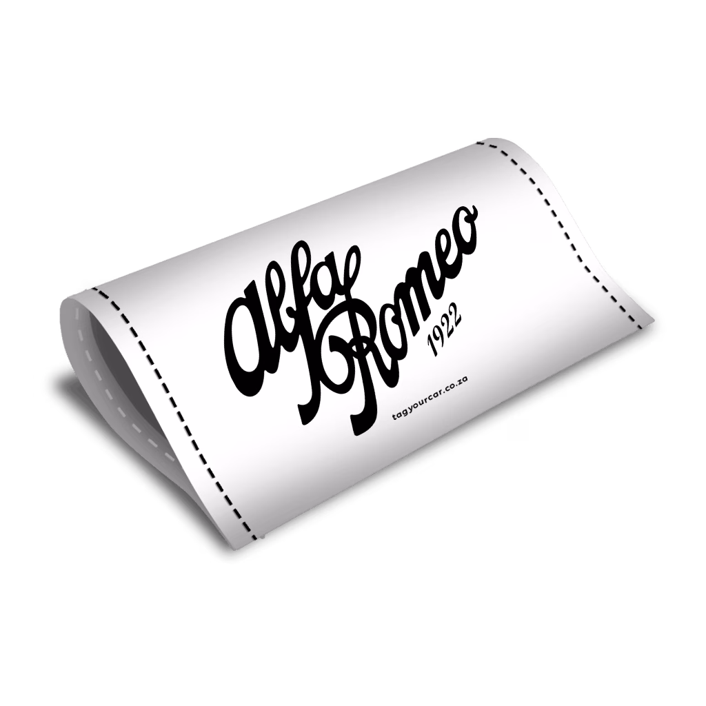 Tag Your Car - Retro Alfa Romeo Logo - car tag