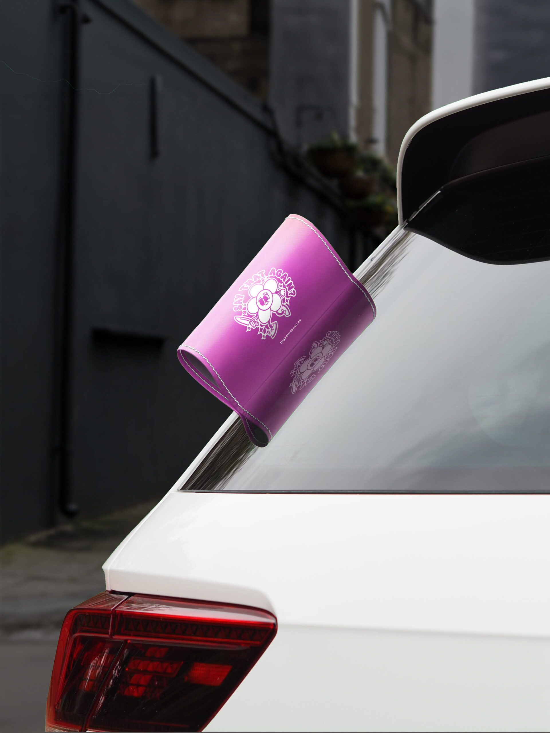 Car Tags Murder Flower Tag Your Car BG