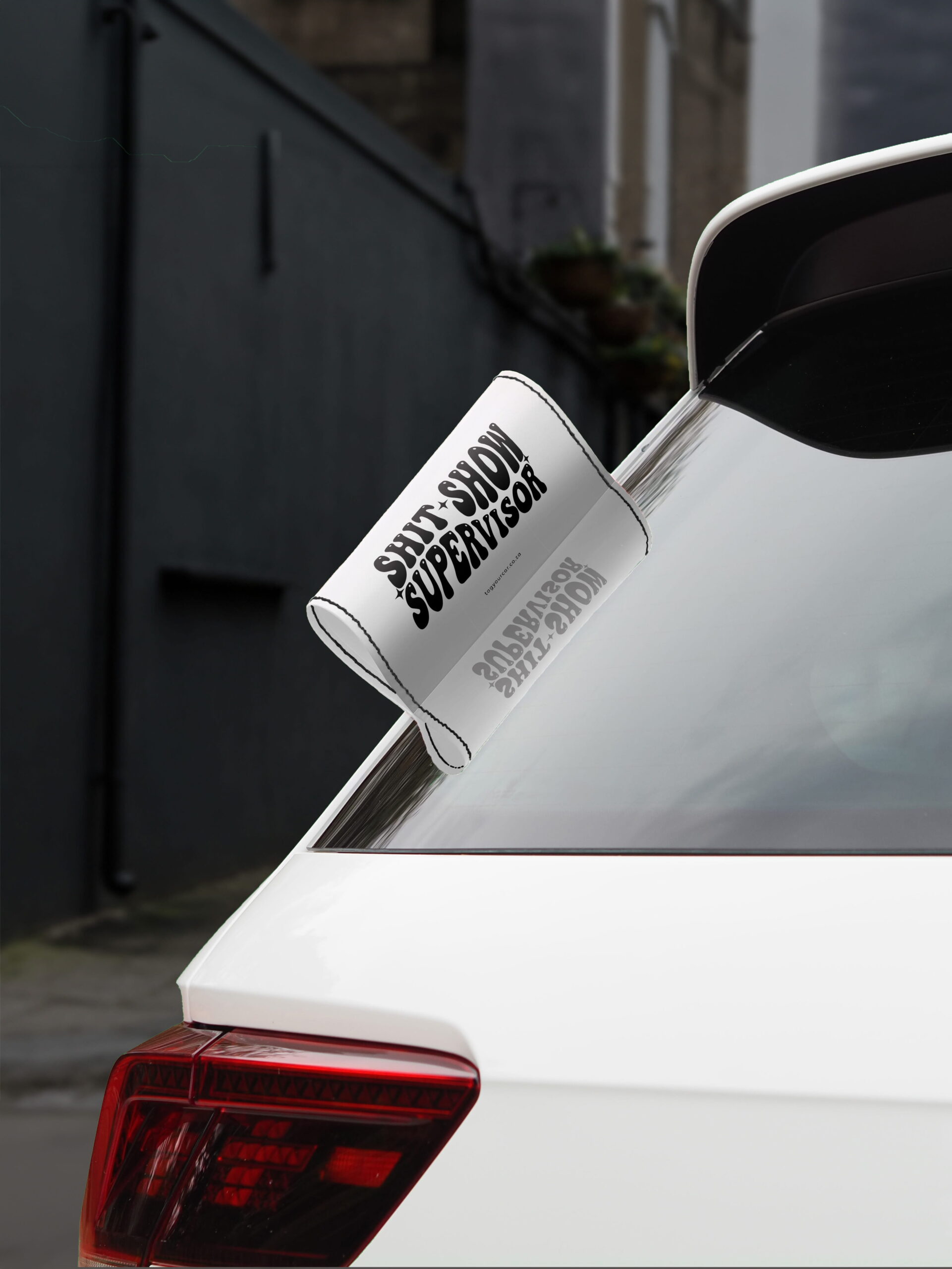 Car Tags Shit Show Supervisor Tag Your Car BG