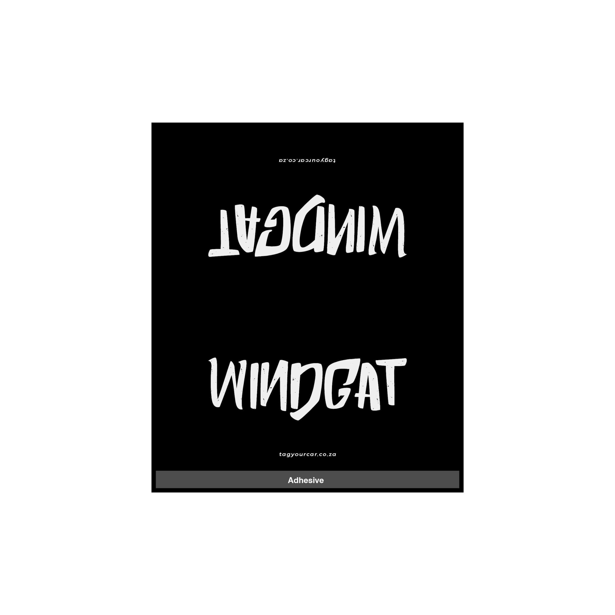 Tag Your Car - Windgat - black - car tag