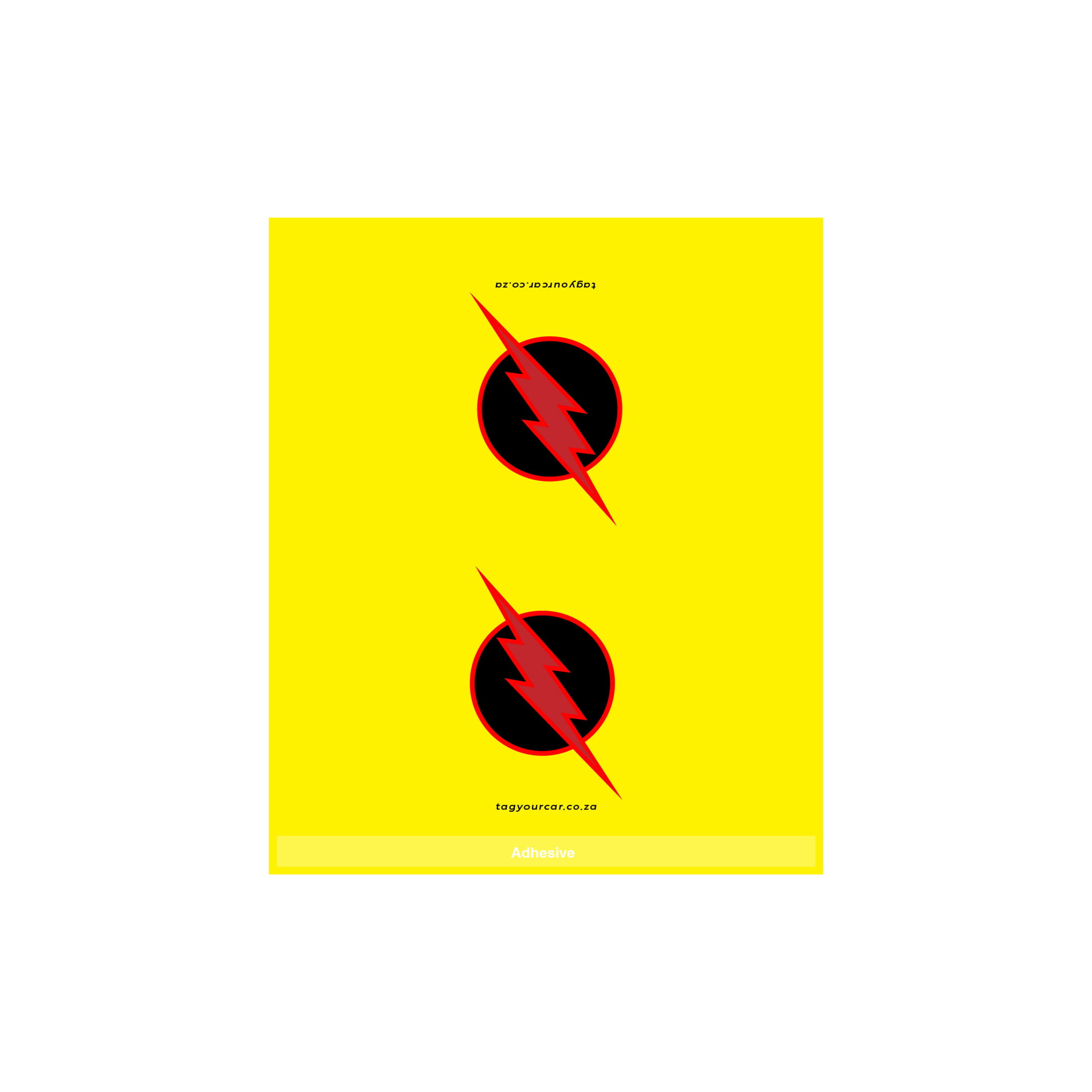 Car Tags Flash Yellow Tag Your Car-22