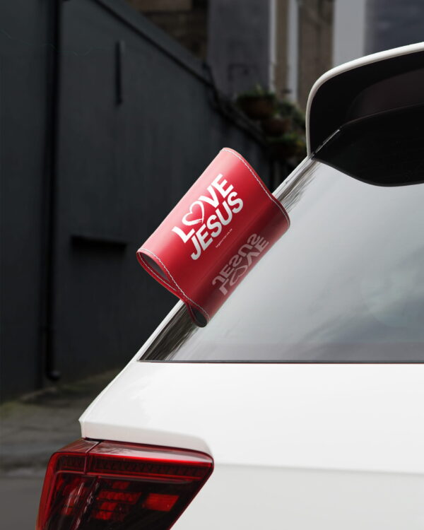 Car Tags Love Jesus Tag Your Car BG