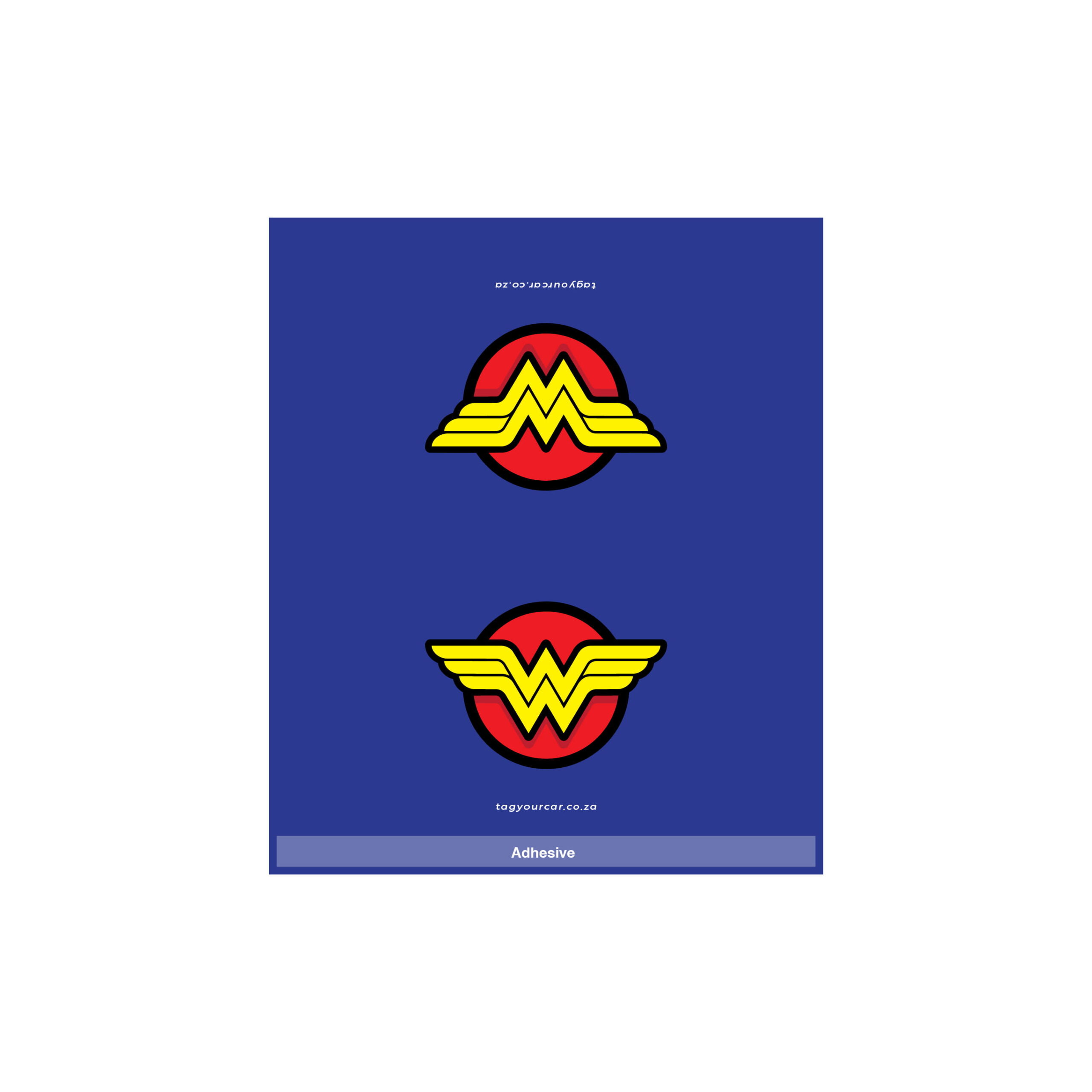 Car Tags Wonder Woman blue Tag Your Car-18