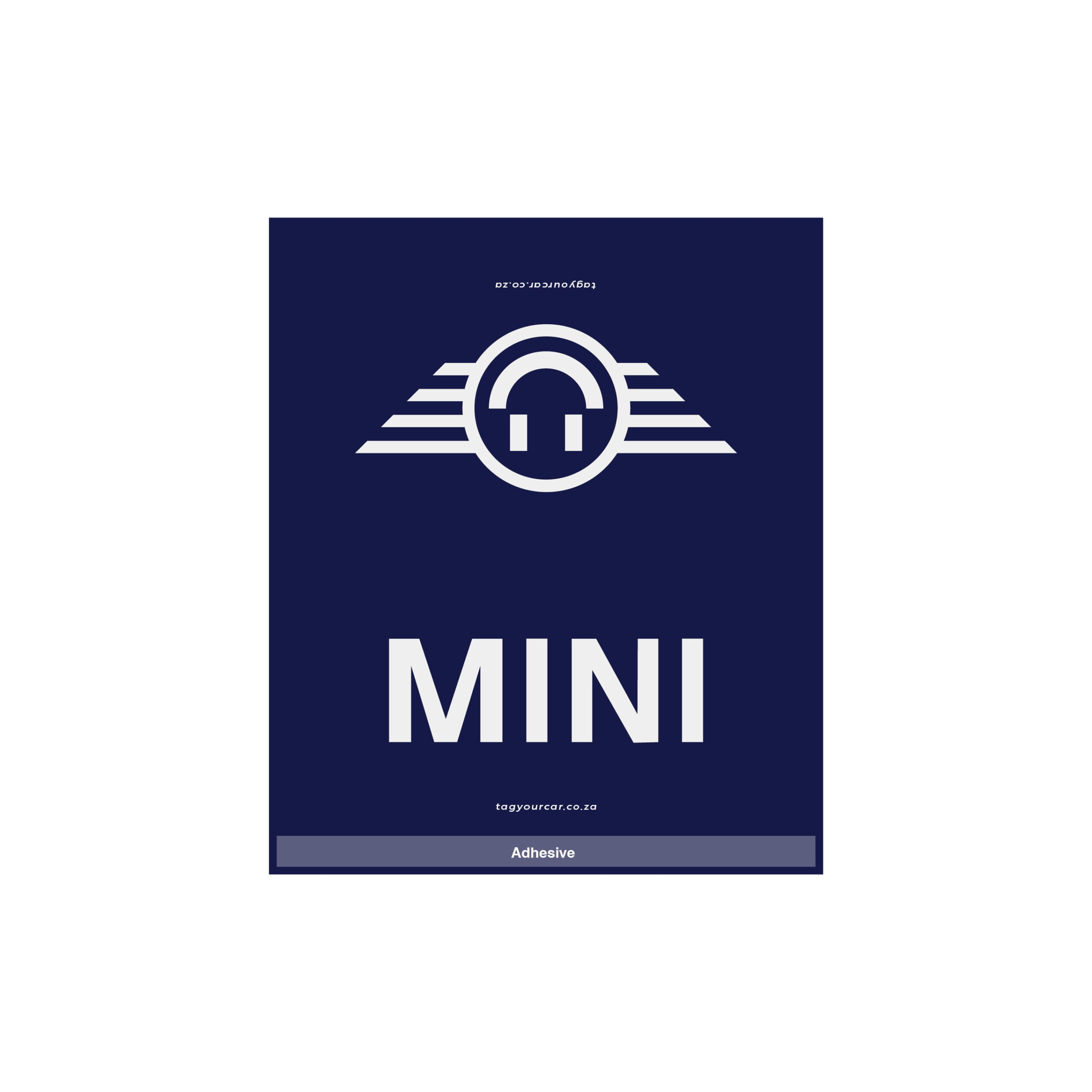Tag Your Car - Mini Cooper Smile Edition - Navy Blue - car tag