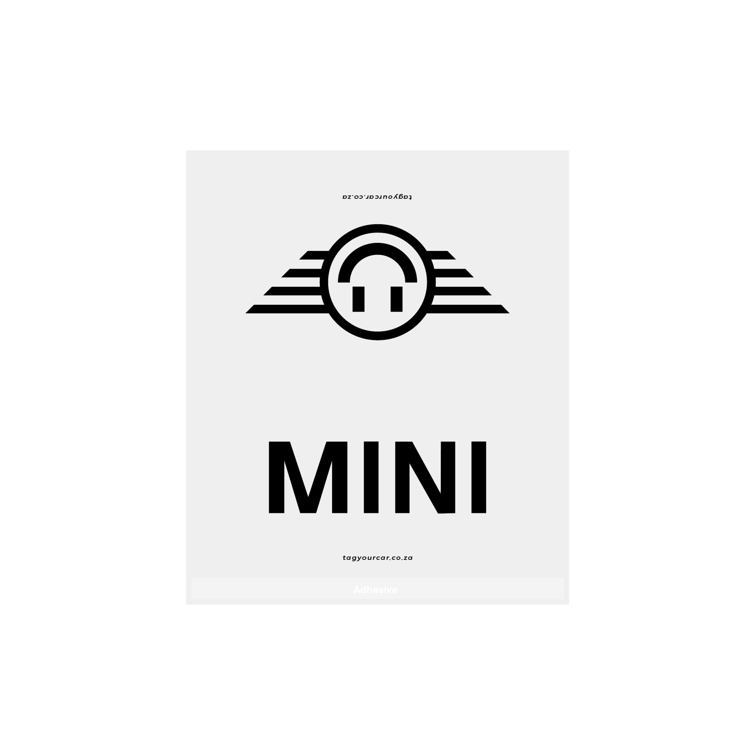 Tag Your Car - Mini Cooper Smile Edition - White - car tag